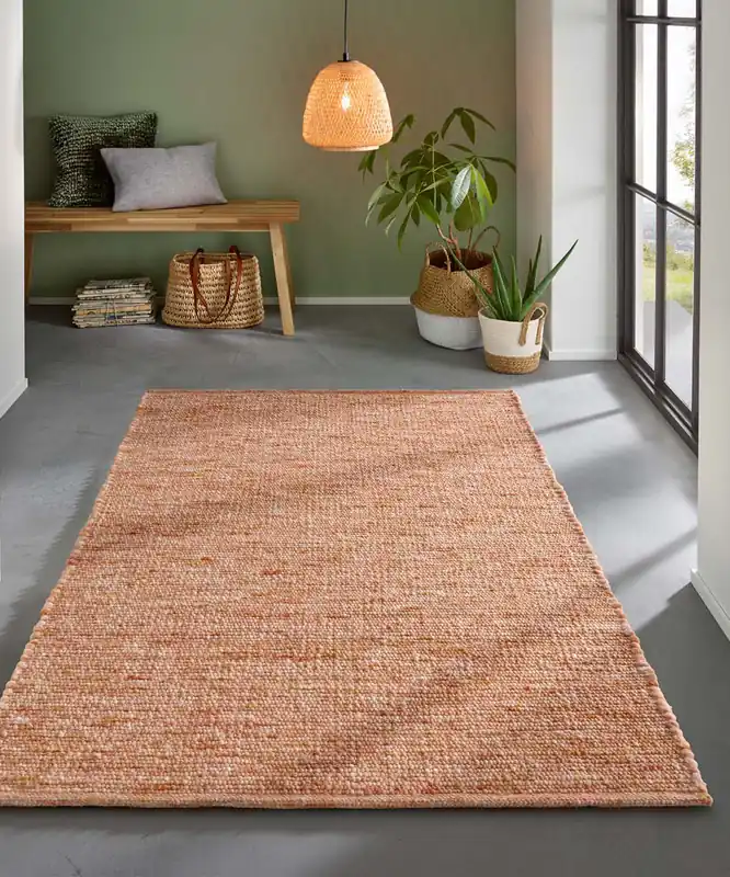 Luxe Wollen vloerkleed – Bokn Terracotta Black Friday-33%