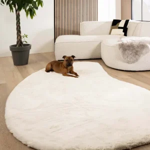 Superprijs Fluffy vloerkleed organisch – Comfy Plus wit Black Friday-42%