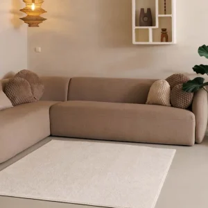 Op = Op Vierkant vloerkleed Fine – crème -39%