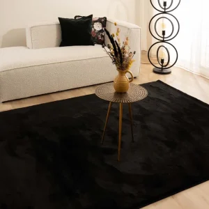 Velours vloerkleed – Flair zwart Black Friday-73% Ambachtelijk