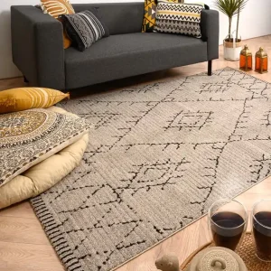 Must-Have Berber vloerkleed Beni Ouarain Sufian – grijs/zwart    Black Friday-67%