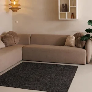 Express Levering Vierkant vloerkleed Lush – antraciet    -51%