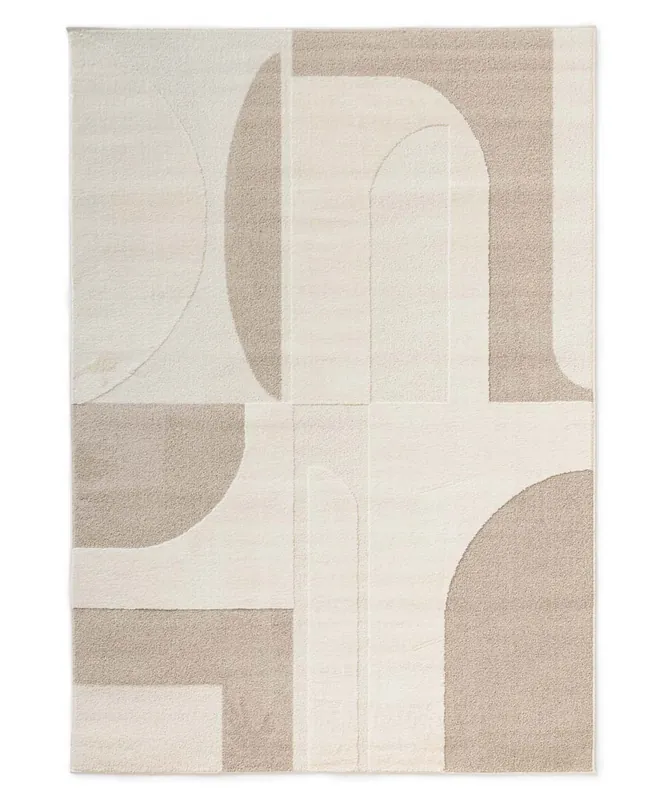Japandi vloerkleed – Ridge Nevi crème/beige Black Friday-35% Op = Op