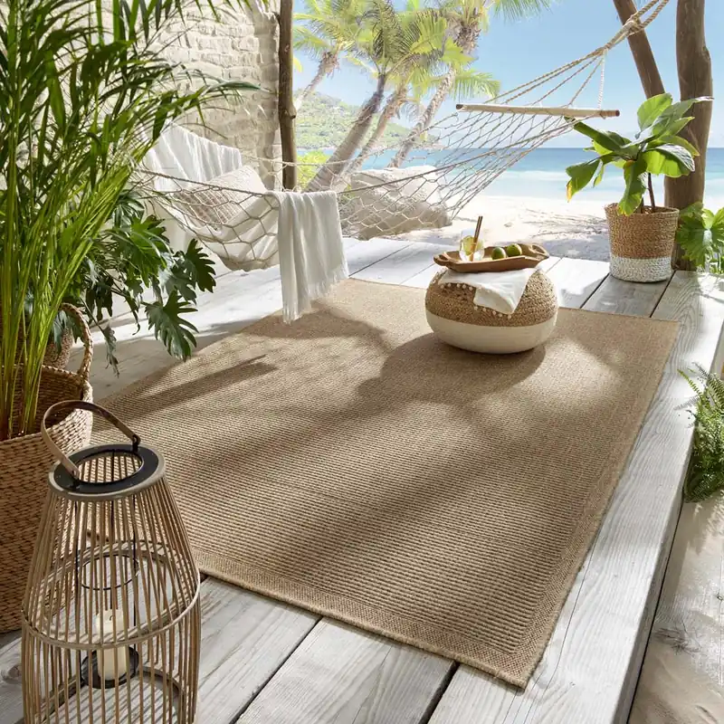 Handgemaakt Jute buitenkleed – Elara naturel Black Friday-36%