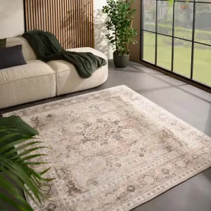 Goedkoop Buitenkleed vierkant Vintage – Valenca Fino lichtgrijs/beige    Black Friday-44%