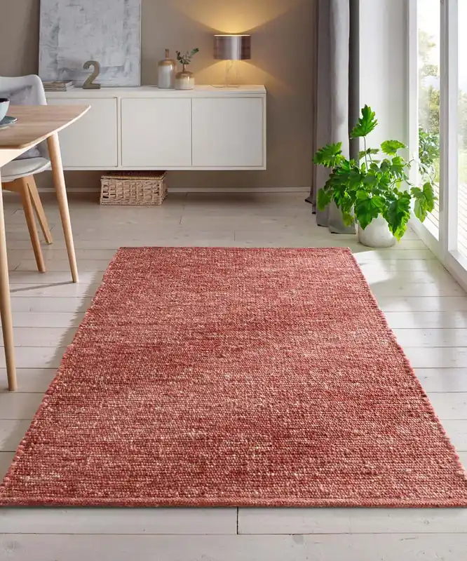 Veilige Betaling Wollen vloerkleed – Bokn rood Black Friday-33%