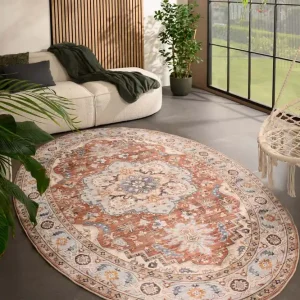 Buitenkleed ovaal Vintage – Valenca Fino terracotta Black Friday-35% Veilige Betaling