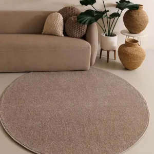 Rond vloerkleed Fine – beige -42% Actieprijs