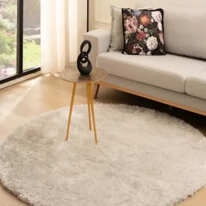 Premium Rond hoogpolig vloerkleed velvet – Posh lichtzilver Black Friday-46%