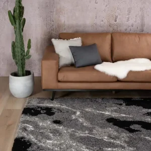 Premium Hoogpolig vloerkleed Marble Artisan – grijs    Black Friday-38%