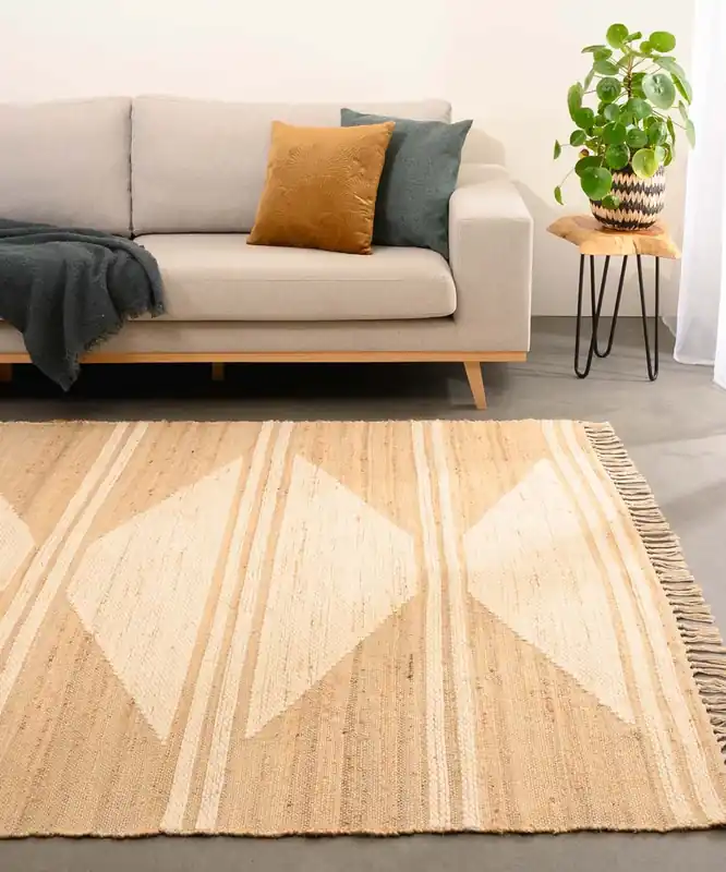 Snelle Levering Kelim vloerkleed – Lana naturel/wit Black Friday-40%