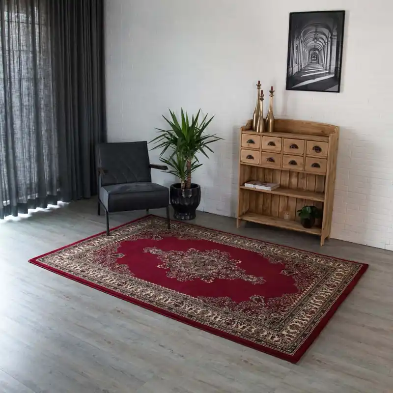 Direct Verzonden Design perzisch tapijt Royalty – Vintage rood    -50%