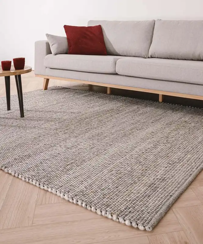 Trendy Wollen vloerkleed Lett – lichtgrijs Black Friday-42%