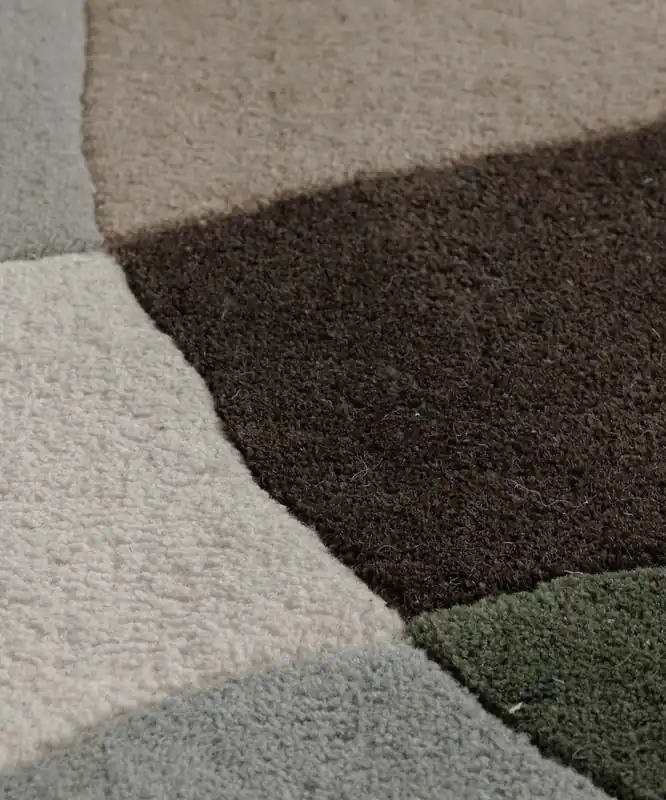Trendy Wollen vloerkleed – Dune groen Black Friday-29%