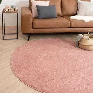 Rond vloerkleed Fine – roze -46% Lage Prijs