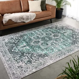 Vintage vloerkleed – Fade No.3 groen Black Friday-40% Exclusief