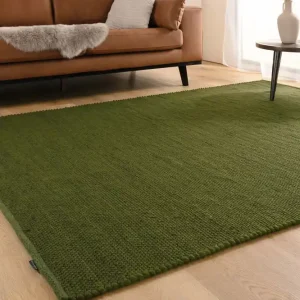 Wollen vloerkleed Lett – groen    Black Friday-42% Laatste Versie
