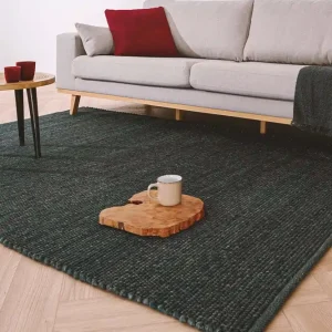 Nieuw Model Wollen vloerkleed Lett – petrol Black Friday-42%