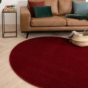 Dagaanbieding Rond vloerkleed Fine – rood    -49%