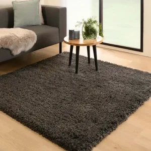Vierkant hoogpolig vloerkleed – Cozy Shaggy – donkergrijs Black Friday-45% Plaats Bestelling