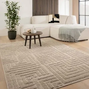 Scandinavisch vloerkleed – Arc Shade beige Black Friday-70% Plaats Bestelling