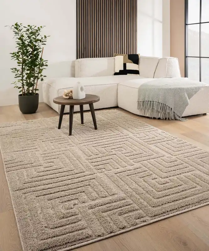 Scandinavisch vloerkleed – Arc Shade beige Black Friday-70% Plaats Bestelling