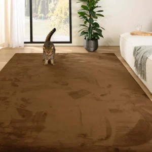 Zacht vloerkleed – Plush bruin    Black Friday-40% Exclusieve Aanbieding