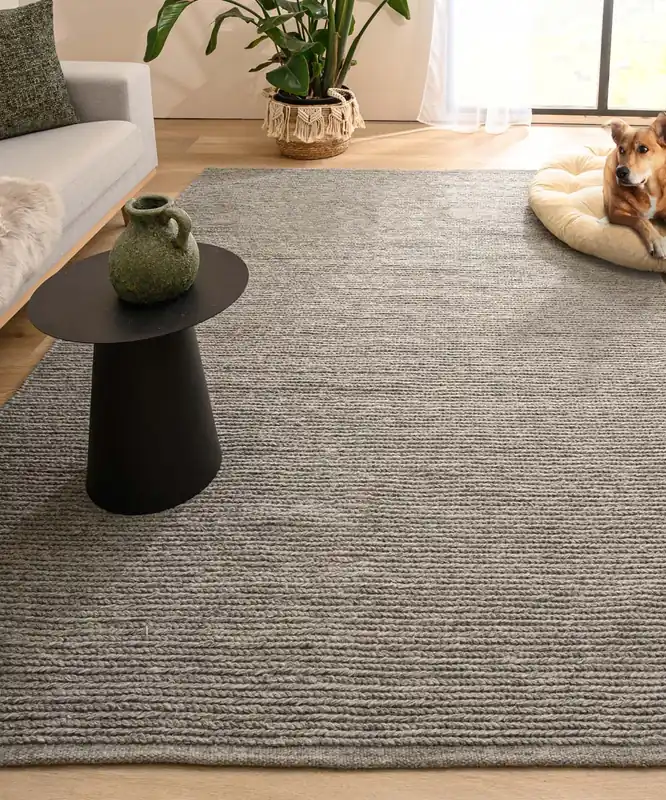 Wollen vloerkleed – Narvik grijs Black Friday-38% Gratis Verzending