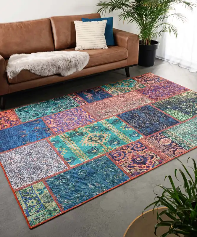 Patchwork vloerkleed – Fade No.1 multi Black Friday-40% Favoriet