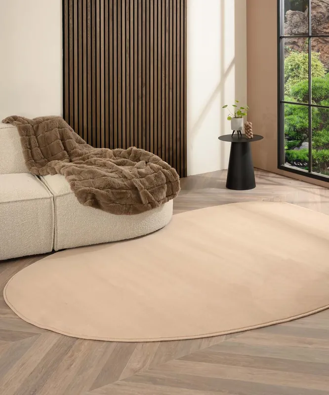 Ambachtelijk Organisch vloerkleed – Ease Pebble beige Black Friday-40%