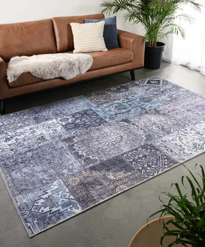 Patchwork vloerkleed – Fade Dreamer zwart/multi Black Friday-40% Actieprijs