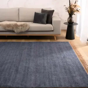 Viscose vloerkleed – Gem blauw Black Friday-39% Favoriet