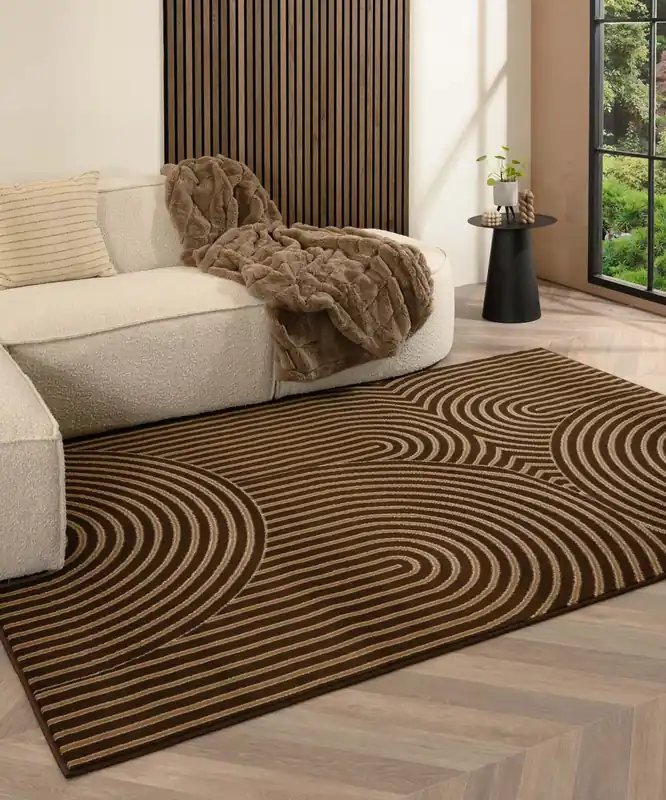 Groothandel Japandi vloerkleed – Ease Akira bruin Black Friday-40%