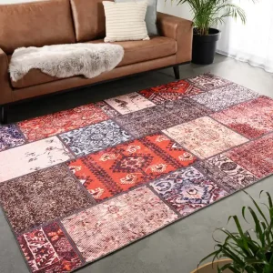 Patchwork vloerkleed – Fade No.1 rood/multi Black Friday-40% Bestseller