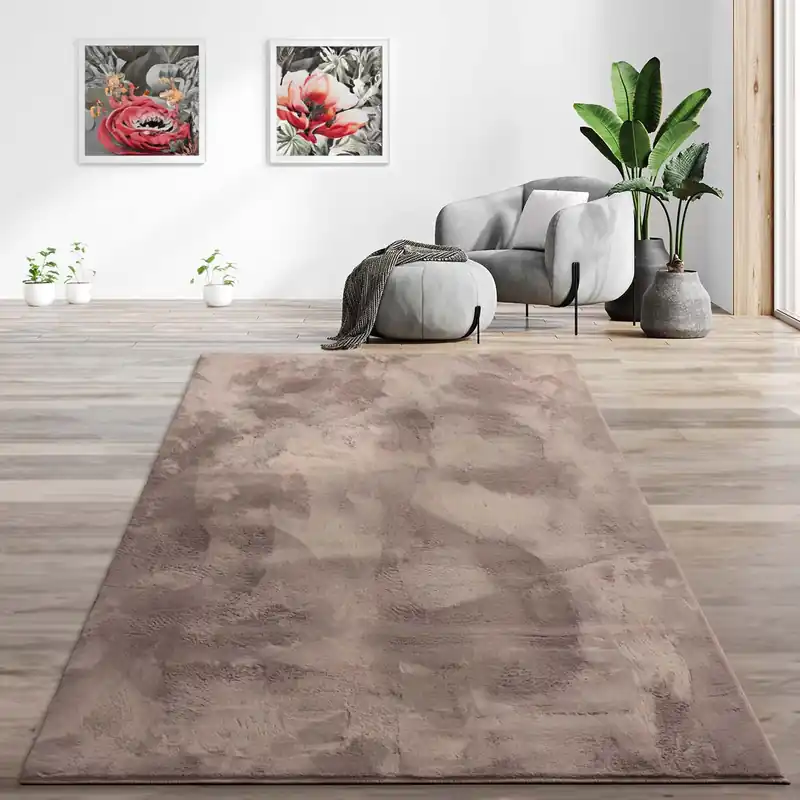 Laagpolig vloerkleed – Svea taupe Black Friday-42% Geld-Terug-Garantie