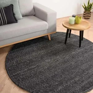 Nieuwe Collectie Rond wollen vloerkleed Lett – donkergrijs Black Friday-38%