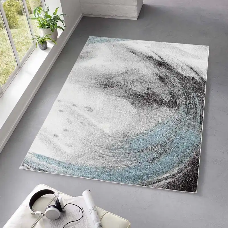 Nu Kopen Modern vloerkleed – Axis blauw Black Friday-39%