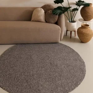 Rond vloerkleed Lush – grijs -45% In De Mode