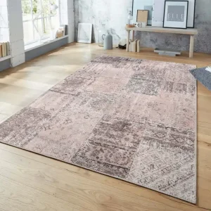 Vlakweef vloerkleed Denain Elle Decoration – lichtroze Black Friday-39% Uitverkoop