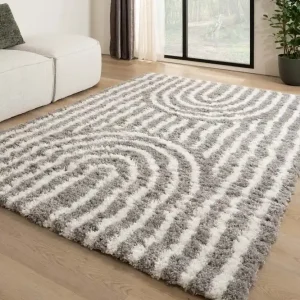 Authentiek Scandinavisch vloerkleed – Cozy Arch lichtgrijs Black Friday-68%
