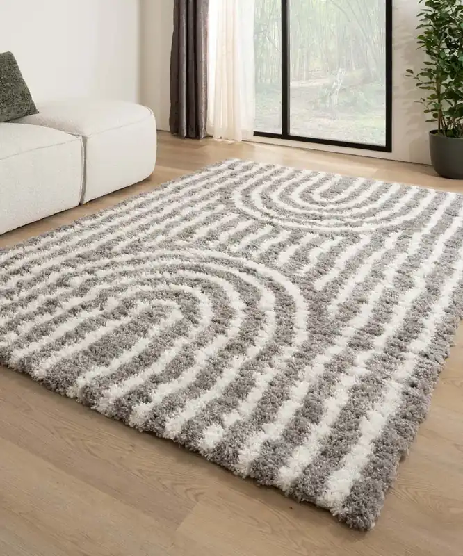 Authentiek Scandinavisch vloerkleed – Cozy Arch lichtgrijs Black Friday-68%