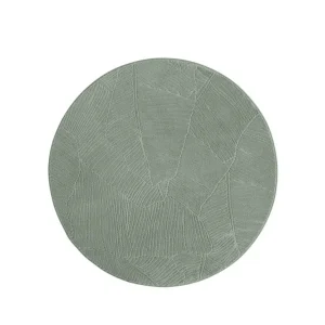 Rond zacht vloerkleed – Fuzz Leaf groen Black Friday-42% Voordeelprijs