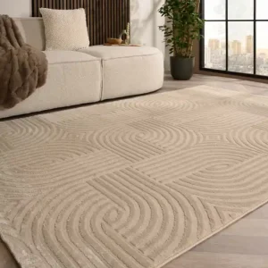 Scandinavisch vloerkleed – Serene Vidda beige Black Friday-34% Beperkt Aanbod