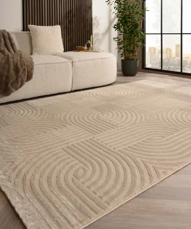 Scandinavisch vloerkleed – Serene Vidda beige Black Friday-34% Beperkt Aanbod