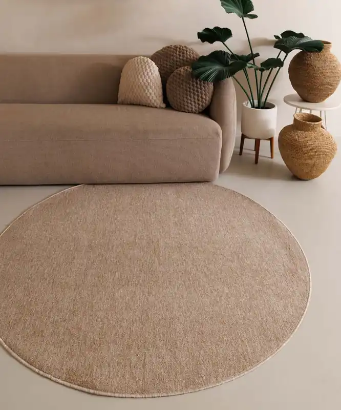 Alleen Vandaag Rond vloerkleed Lush – beige -73%
