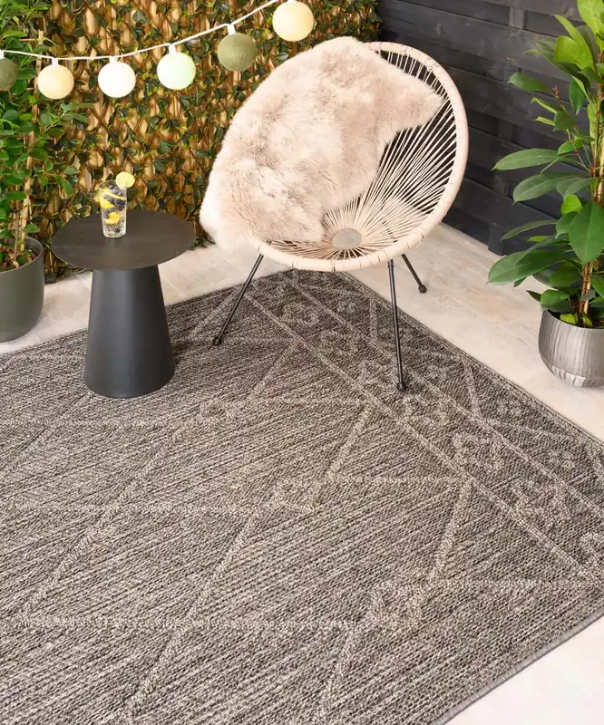 Bohemian buitenkleed – Retreat grijs Black Friday-38% Luxe