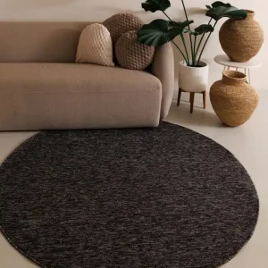 Rond vloerkleed Lush – antraciet -73% Lage Prijs