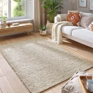 Budget Wollen vloerkleed – Kaia crème/beige    Black Friday-31%