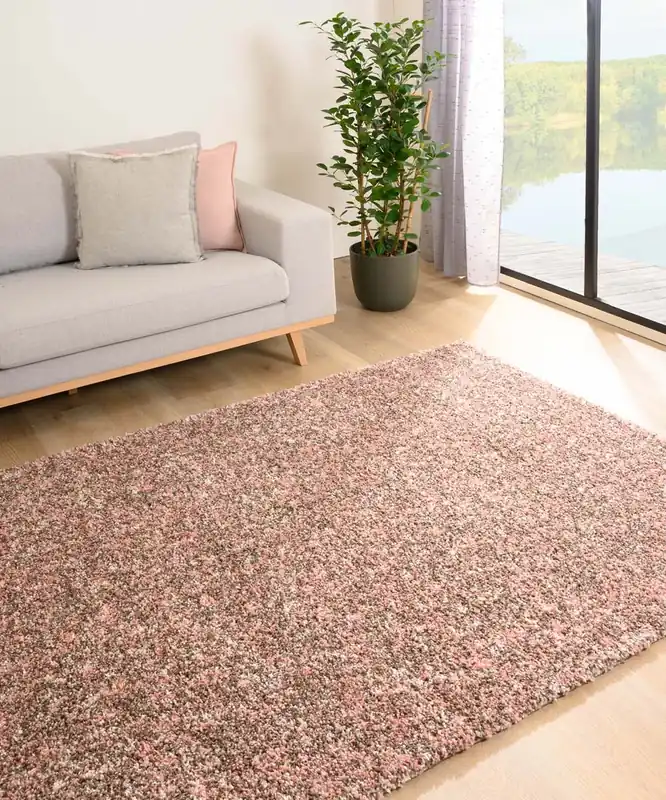 Hoogpolig vloerkleed gemêleerd- Blend roze/beige Black Friday-40% Speciale Aanbieding