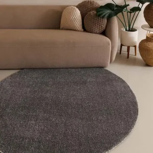 Hete Deal Rond vloerkleed Fine – grijs -36%